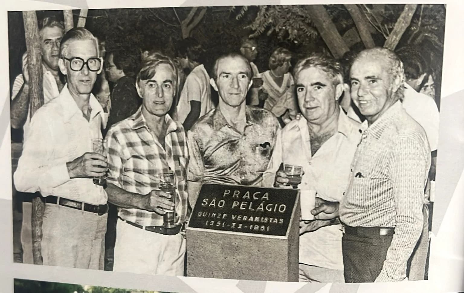 Registro histórico ligado à fundação e aos primeiros encontros do Clube Quinze Veranistas