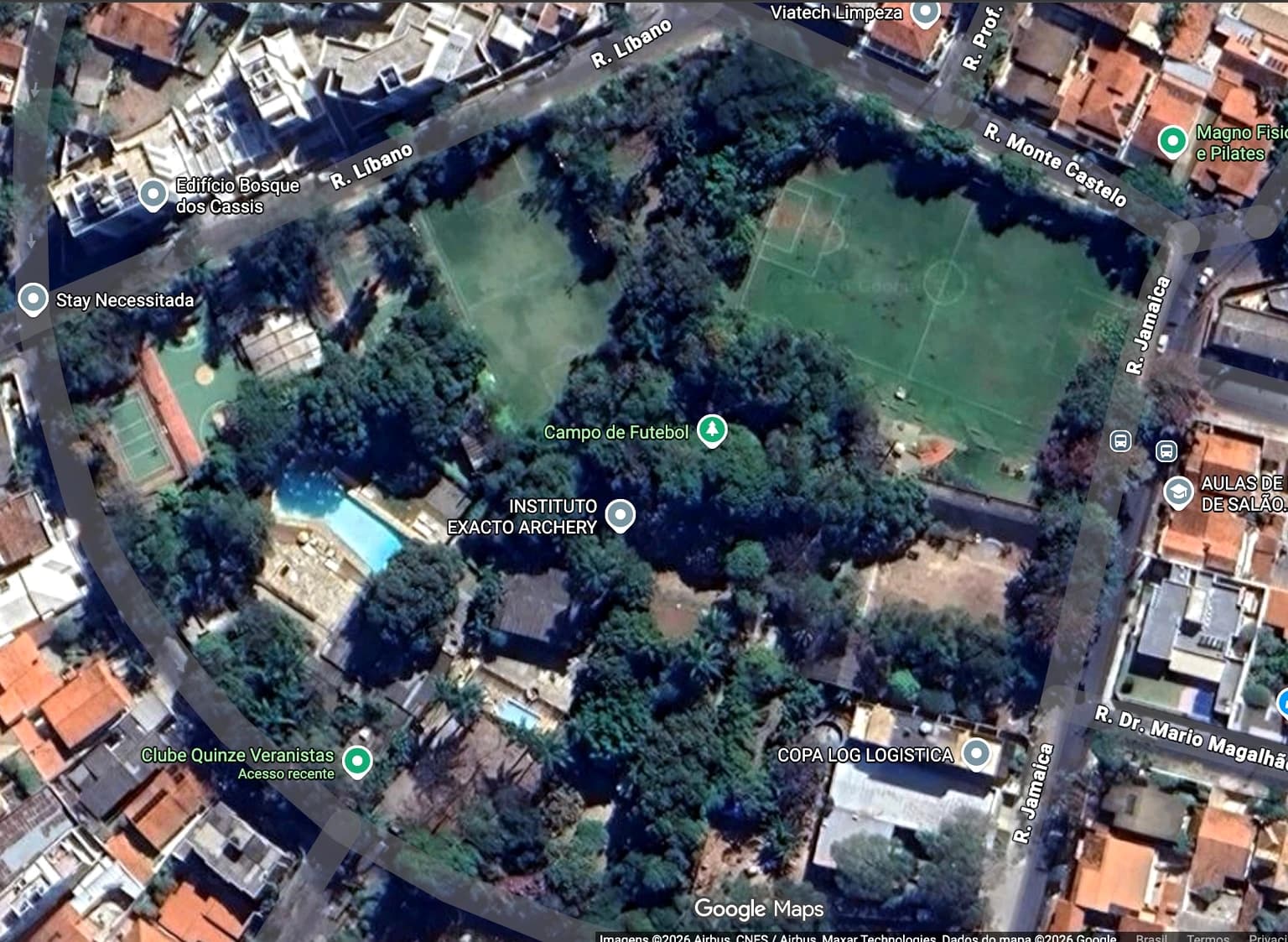 Vista geral do Clube XV
